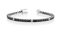 Armband Lelune Herr in Weißgold Diamante Black LDBR20207.4